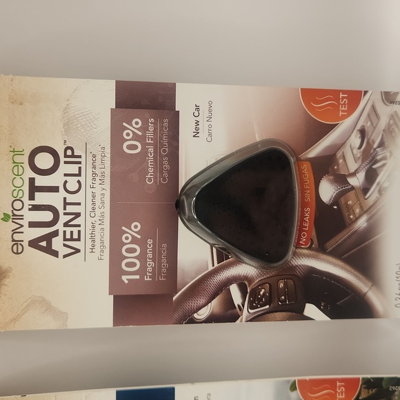 EnviroScent Auto Ventclips 2 Packs Coastal Storm And New Car Scents New - Picture 3 of 6